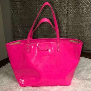 Hot pink Kate Spade shoulder purse